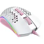 Mouse Gamer Com Fio Redragon Storm M808wp-RGB 12400 Dpi Cor Branco Com Rosa