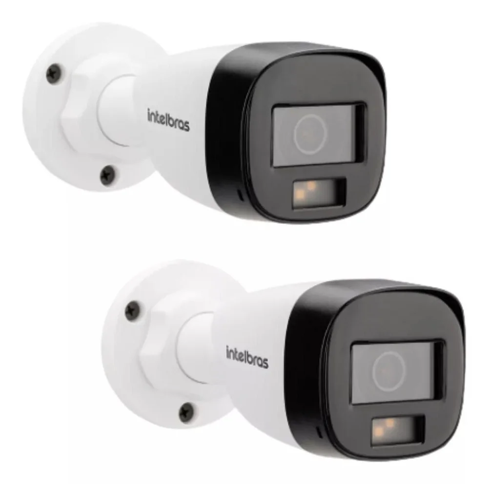 Kit Intelbras 6 Câmera Segurança Multi Hd Vhd 1120 B Full Color Imagem Colorida Noturna E Diurna