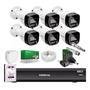 Kit Intelbras 6 Cameras Segurança Vhd 3220b+ Microfone Audio Full Color Dvr Imhdx 3008 2TB Purple