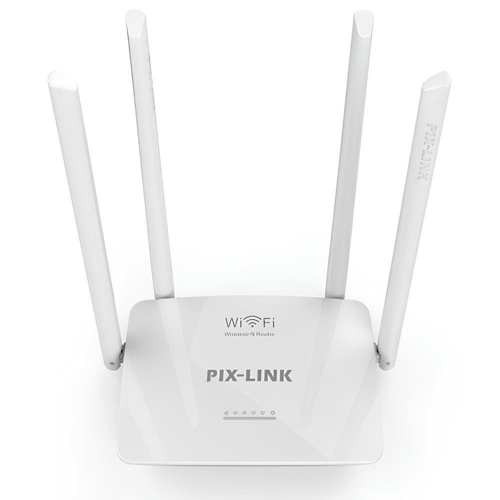 Roteador Wi-fi Wireless-n Router 4 Antenas 300 Mbps Pix Link