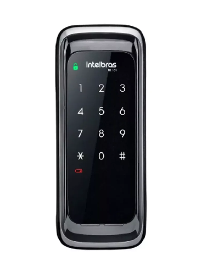 Fechadura Eletrônica Digital Touch Fr 101 Intelbras Cor Preto