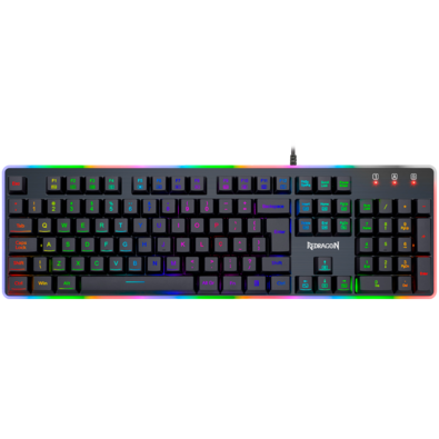 Teclado Gamer Com Fio Qwerty Redragon K509 RGB Dyaus 2 Cor Preto