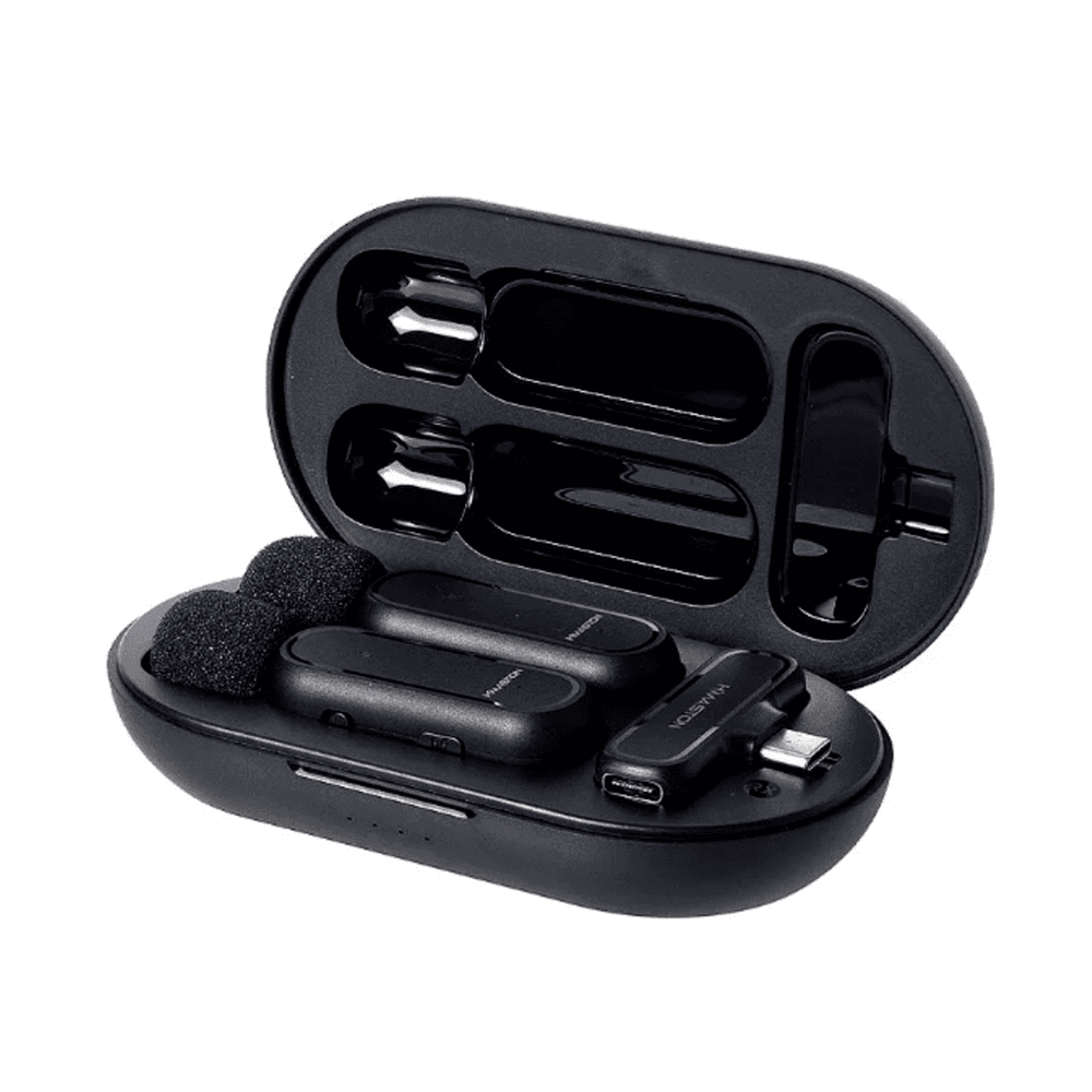 Microfone De Lapela Duplo Sem Fio Tipo C Hmaston Mk-08