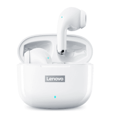 Fone De Ouvido Sem Fio Gamer Lenovo Lp40 Pro Bluetooth 5.1 Cor Branco