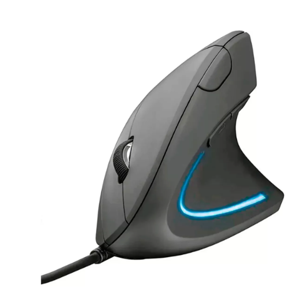 Mouse Gamer Vertical Com Fio D5 Ergonômico 3600 Dpi LED Usb