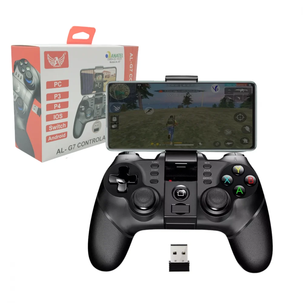 Controle Gamer Celular Joystick Bluetooth Altomex At-9076