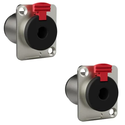 Conector 1/4 Fêmea Painel Trs Wc 195 Wireconex 02 Unidades - Pç / 2 [f108]