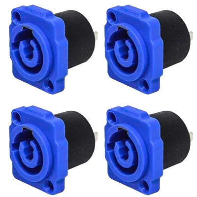 Conector De Ac-in Painel Wc 1823 In P Bl Pbl Azul  Wireconex 04 Unidades - Pç / 4 [f108]