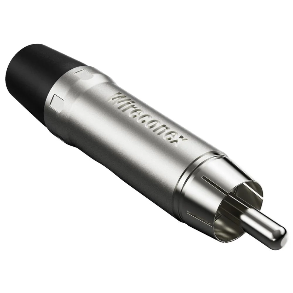 Imagem 3 de 5 do produto Conector Plug Rca Macho Wc 1212 Bk  Wireconex 10unidades - Pç / 10 [f108]