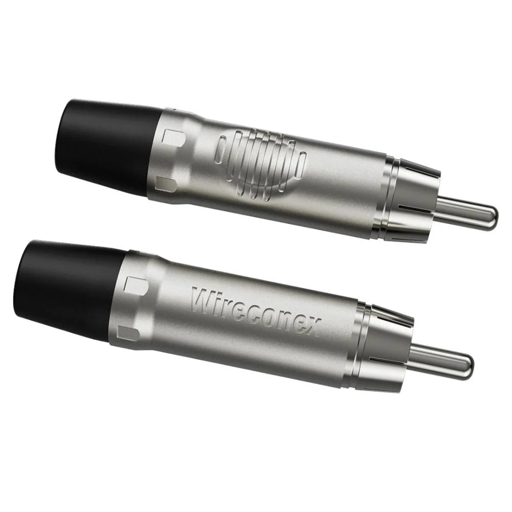 Imagem 4 de 5 do produto Conector Plug Rca Macho Wc 1212 Bk  Wireconex 10unidades - Pç / 10 [f108]