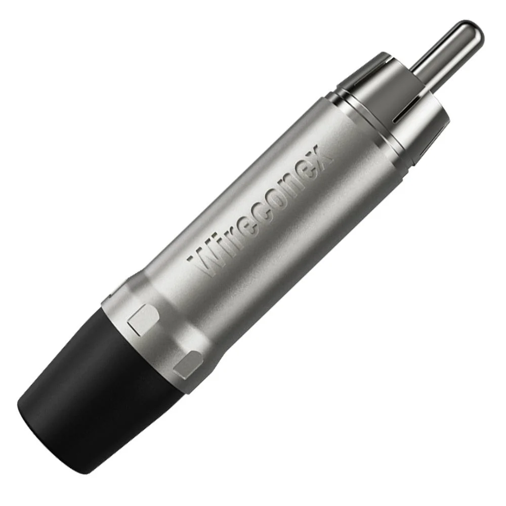 Imagem 5 de 5 do produto Conector Plug Rca Macho Wc 1212 Bk  Wireconex 10unidades - Pç / 10 [f108]