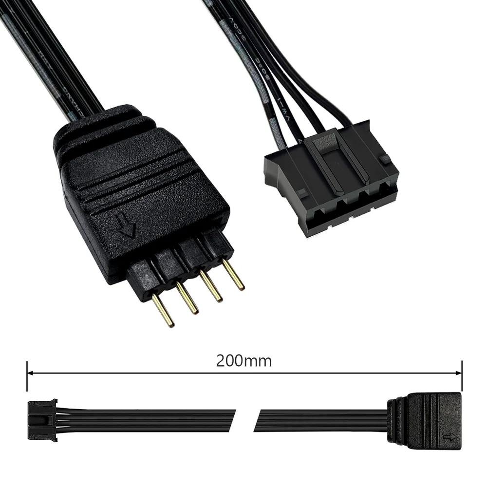Imagem 3 de 5 do produto Cabo Adaptador de LED, RGB 12v 4 Pinos, Para Controladoras de 6 Pinos