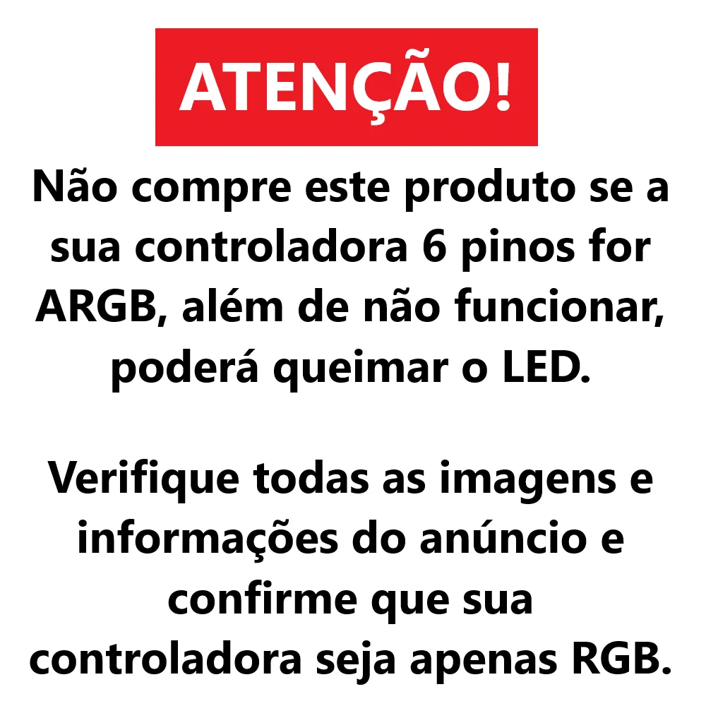 Imagem 5 de 5 do produto Cabo Adaptador de LED, RGB 12v 4 Pinos, Para Controladoras de 6 Pinos