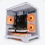 PC Gamer AquArio Branco Ryzen 5 5500 | RX 6600 8GB Branca | 16GB RAM | SSD NVMe 500GB | Windows 11 Pro
