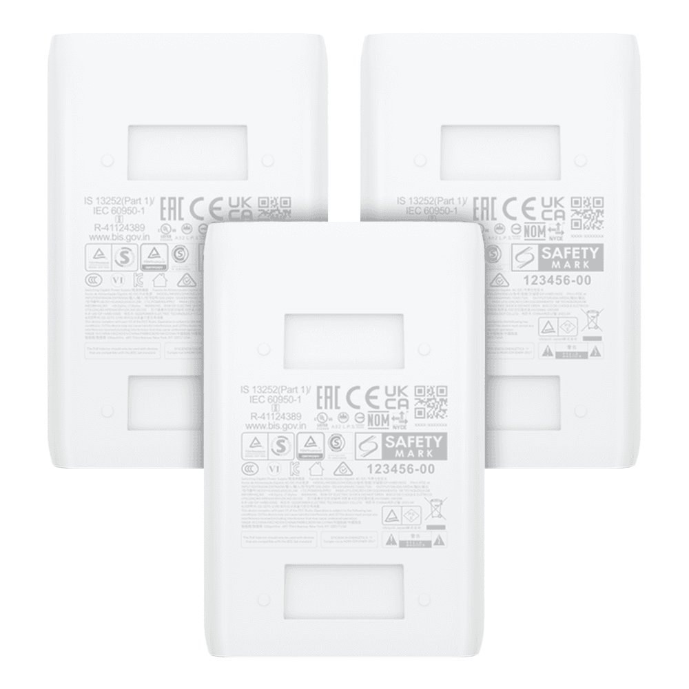 3 Fontes Injetores Poe+ Ubiquiti 48v 30w Unifi | Adaptadores Para Alimentação 3 Fontes Injetores Poe+ Ubiquiti 48v 30w Unifi | Adaptadores Para Alimentação