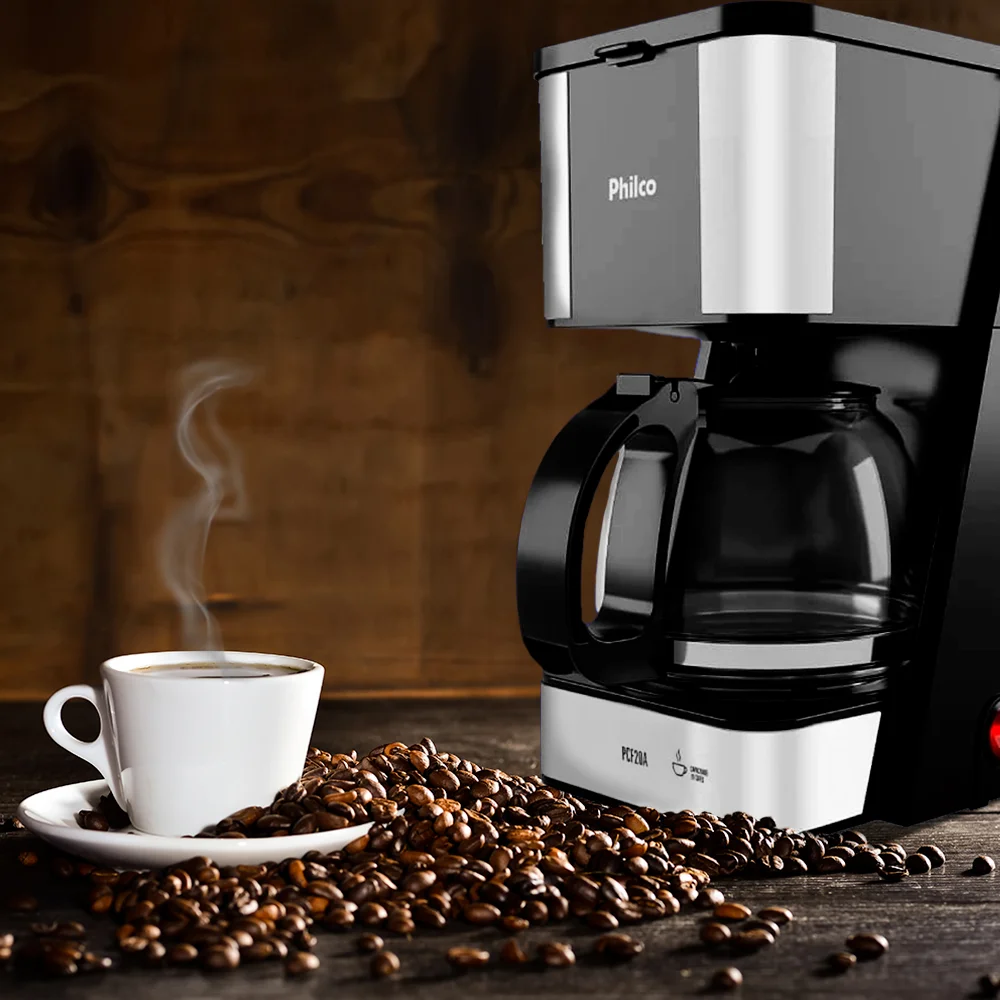 Imagem 4 de 5 do produto Cafeteira Philco PCf20a  Jarra De Vidro 720ml  20 Cafes 650w-preto  - 127v