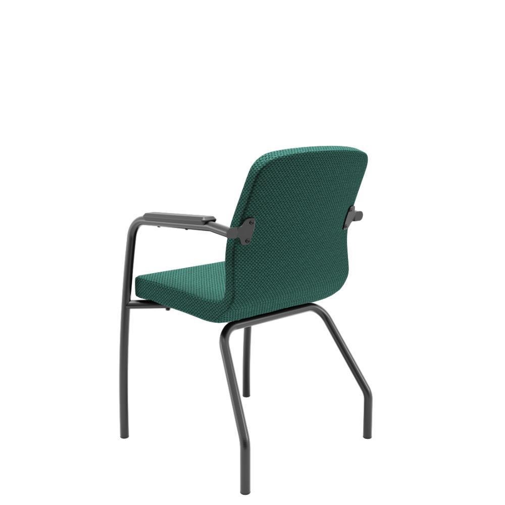Imagem 2 de 3 do produto Cadeira Soer Fixa 4 Pés Verde Encosto Fixo