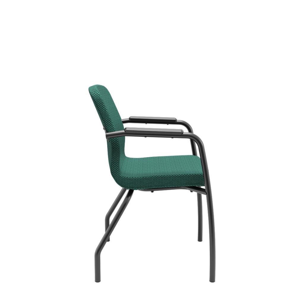 Imagem 3 de 3 do produto Cadeira Soer Fixa 4 Pés Verde Encosto Fixo