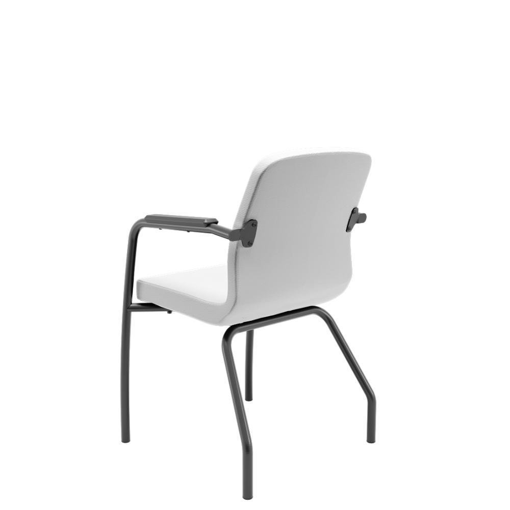 Imagem 2 de 3 do produto Cadeira Soer Fixa 4 Pés Branco Encosto Fixo