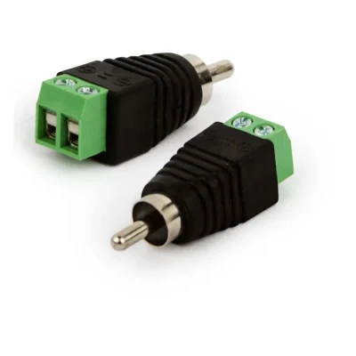 Adaptador Borne X Plug Rca Macho