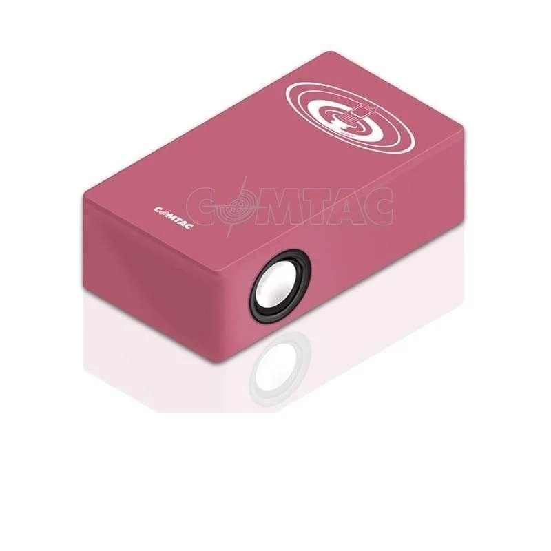 Caixa De Som De Contato Magic Booster Box Comtac Rosa Neon 9251
