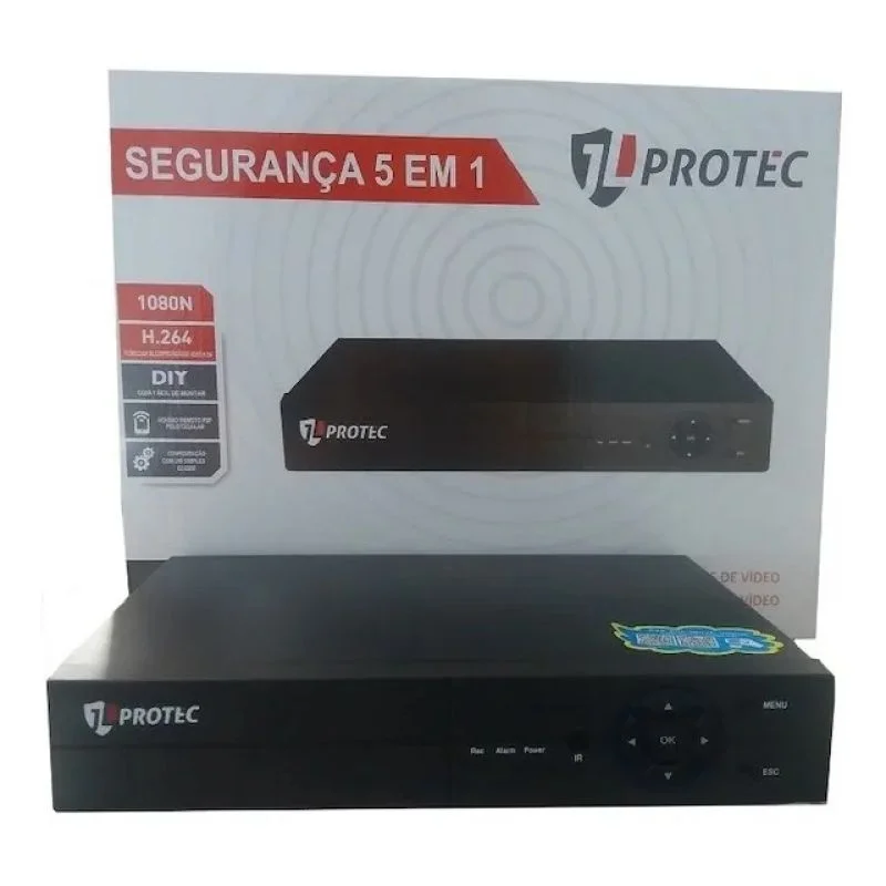 Cftv Dvr Ahd Jl Protec Ahd3016 16 Canais Trihibrido 720p