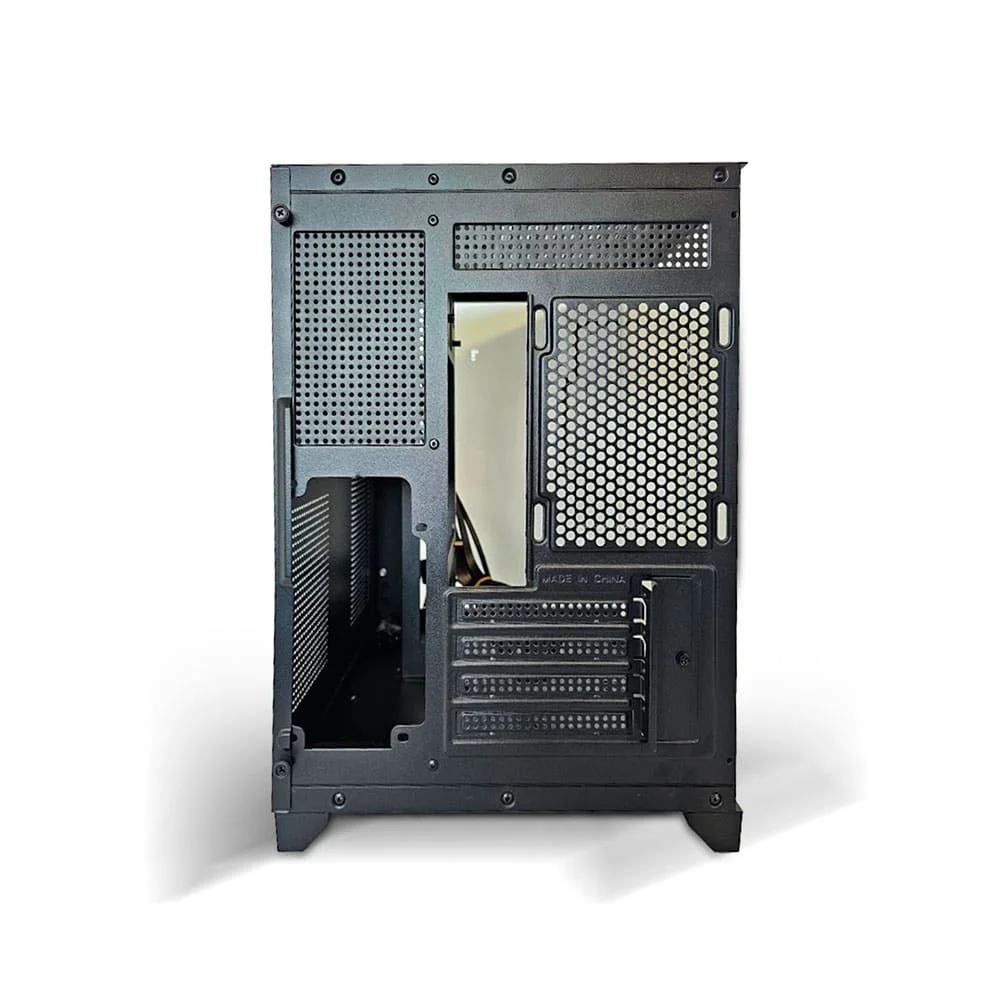 Imagem 3 de 5 do produto Gabinete Gamer Duex Aquário, Mid-Tower, Lateral e Frontal De Vidro, Preto - Dxj270-2