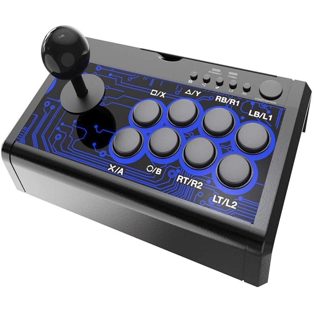 Imagem 1 de 5 do produto Controle Arcade Figth P/ Ps4 XBOX One Ps Switch PC Cor Preto