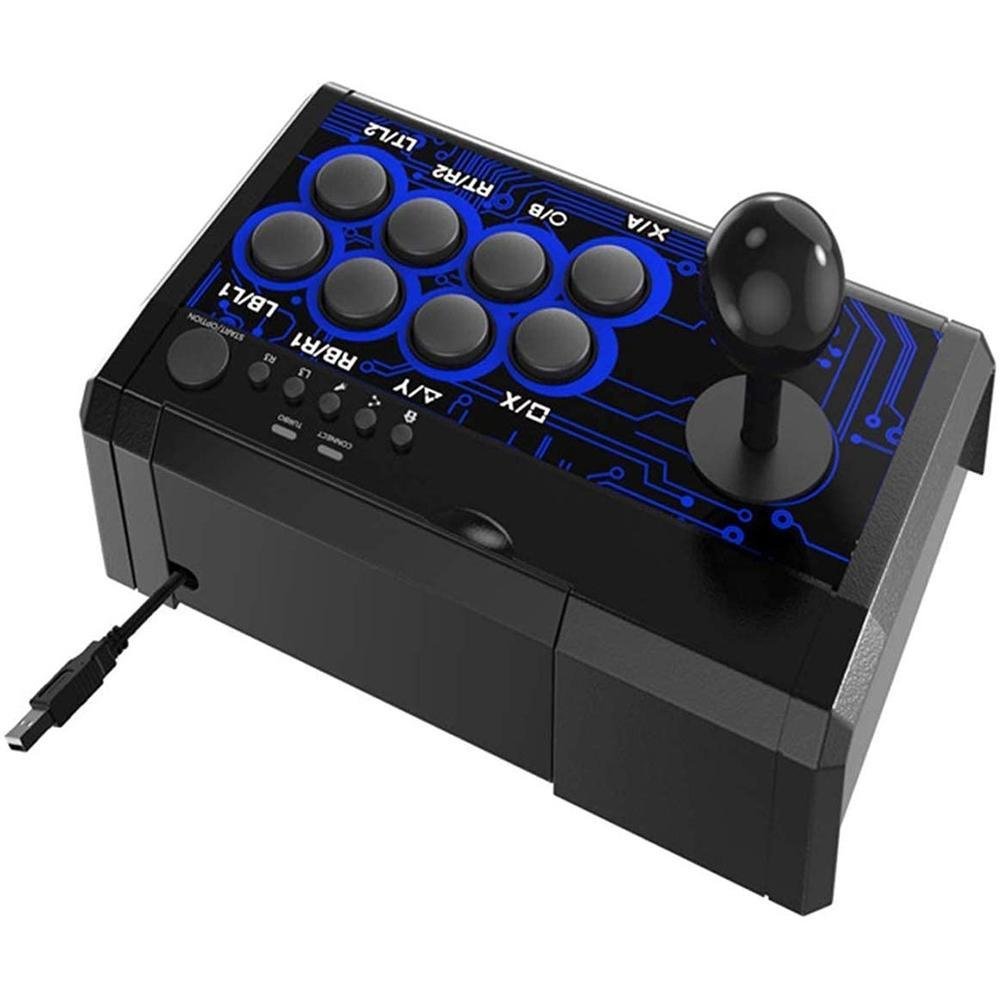 Imagem 3 de 5 do produto Controle Arcade Figth P/ Ps4 XBOX One Ps Switch PC Cor Preto