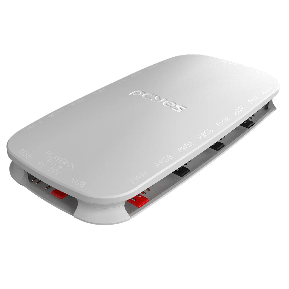 Kit Com 3 Fans Cooler ARGB PCyes Sangue Frio 3 White Ghost 120mm 7