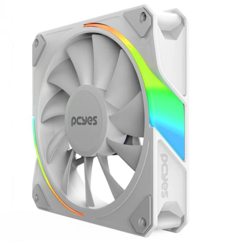 Imagem 3 de 5 do produto Kit Com 3 Fans Cooler ARGB PCyes Sangue Frio 3 White Ghost 120mm