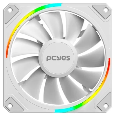 Fan Cooler Ventoinha Gamer PCyes 120mm Sangue Frio 3 ARGB White Ghost