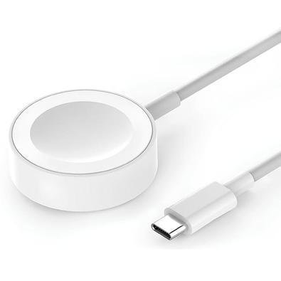 Cabo Carregador Magnético Tipo-c Para Relógios Compatível Com Apple Watch Série
