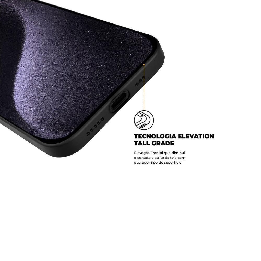 Imagem 3 de 5 do produto Capa Para Iphone 15 Pro - Silicon Premium Preta - Gshield