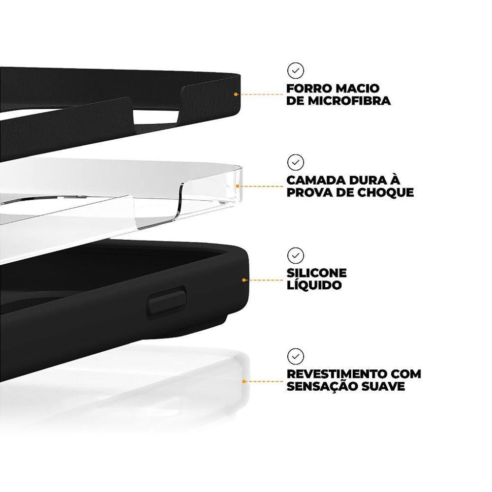 Imagem 5 de 5 do produto Capa Para Iphone 15 Pro - Silicon Premium Preta - Gshield