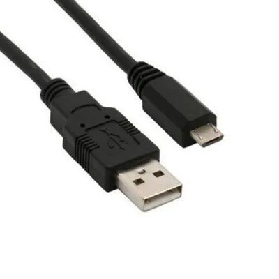 Cabo Usb 4 Pinos Evus A Macho X Micro 4pin 1.8m Preto Modelo C-009