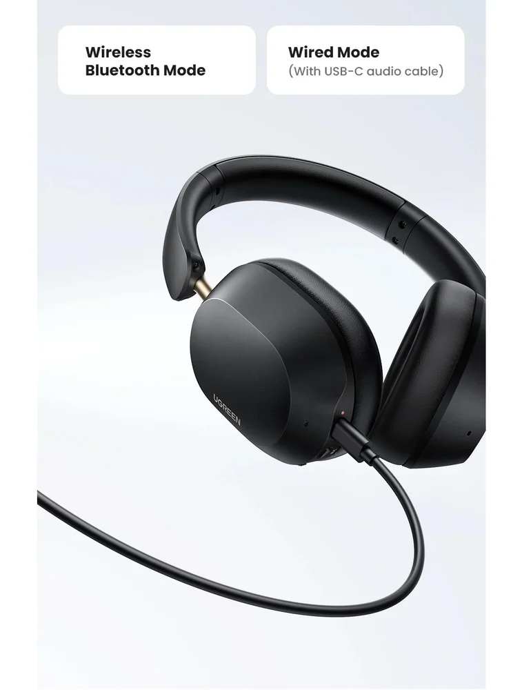 Imagem 5 de 5 do produto Fone De Ouvido Headphone Ugreen Hitune Max5c Bluetooth 5.4 Ldac Anc Cancelamento De Ruído Ativo