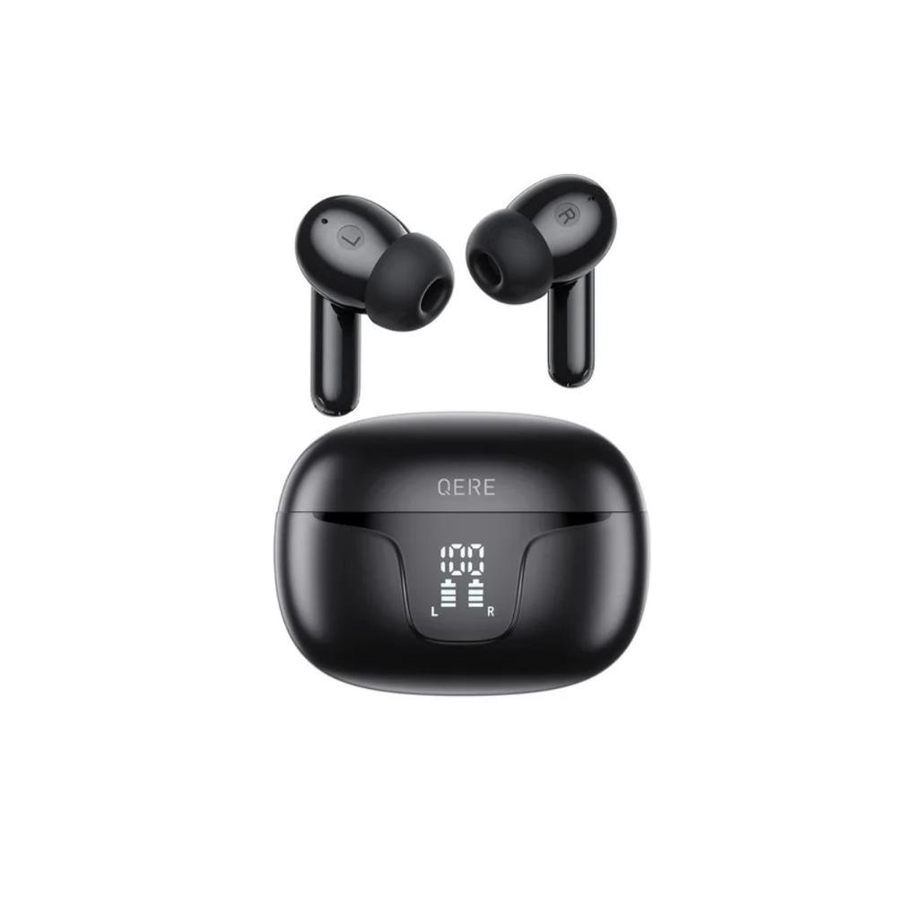 Fone De Ouvido Sem Fio Qere E60 Cancelamento De Ruído Ativo, Tws Bluetooth 5.3, Microfone Hd, Hifi, 13mm Driver