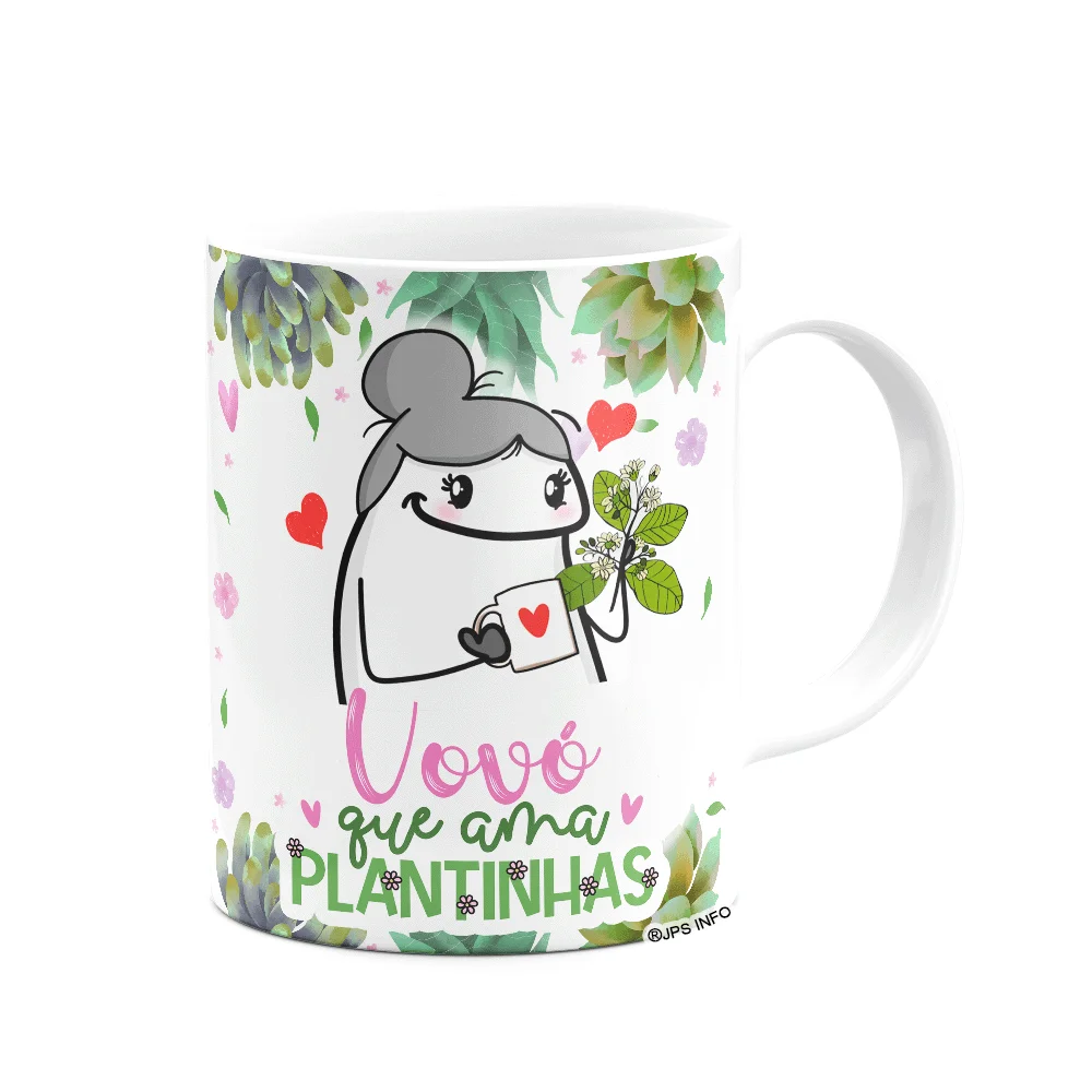 Imagem 3 de 3 do produto Caneca Flork Avós - Vovó Que Ama Plantinhas