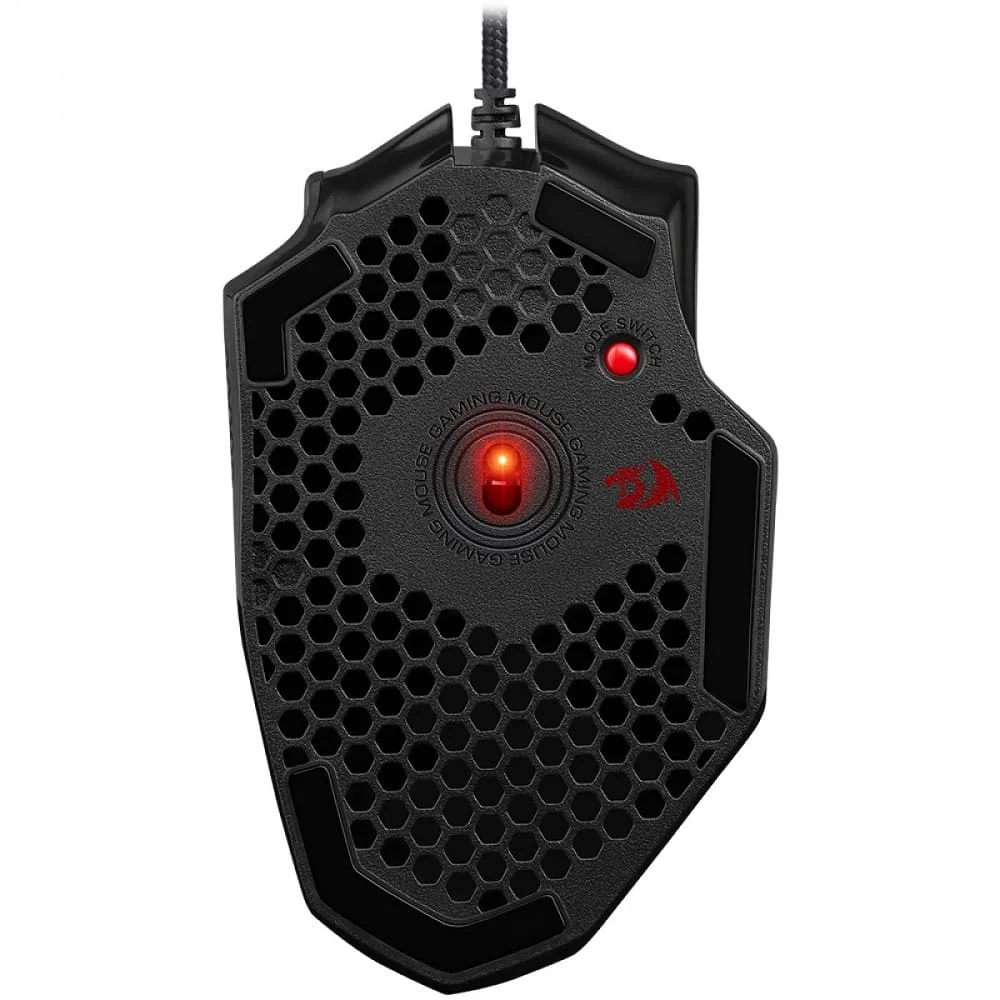 Imagem 2 de 5 do produto Mouse Gamer Redragon Bomber, Com Fio, RGB, 12400 DPI, 6 Botões,  Black - M722