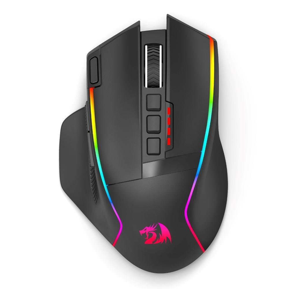 Mouse Gamer Redragon M915RGB-wl, Swain Wireless, Preto