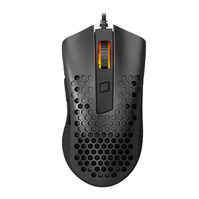 Mouse Gamer Redragon Storm, Com Fio, RGB, 12400 DPI, 6 Botões, Preto - M808-N
