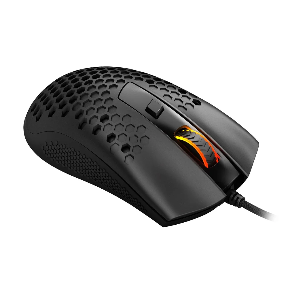 Imagem 2 de 5 do produto Mouse Gamer Redragon Storm, Com Fio, RGB, 12400 DPI, 6 Botões, Preto - M808-N