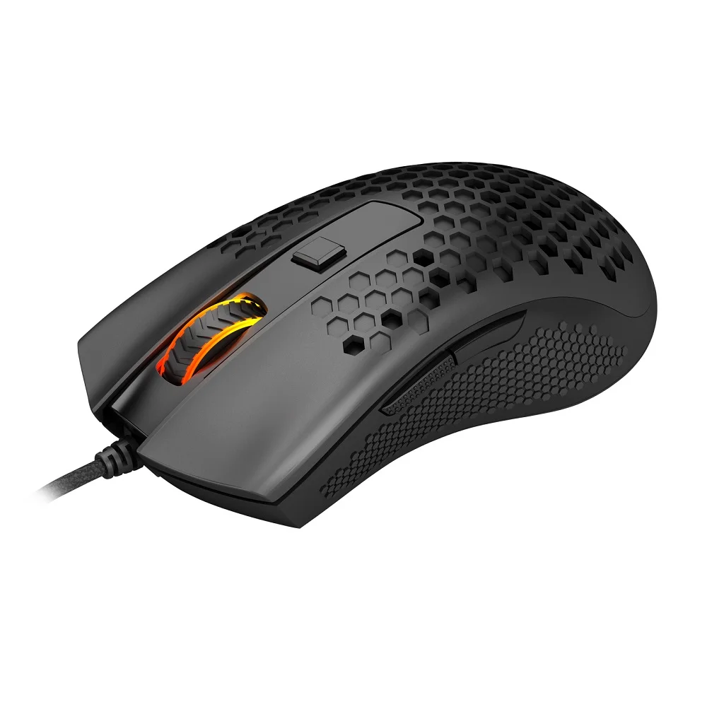Imagem 3 de 5 do produto Mouse Gamer Redragon Storm, Com Fio, RGB, 12400 DPI, 6 Botões, Preto - M808-N