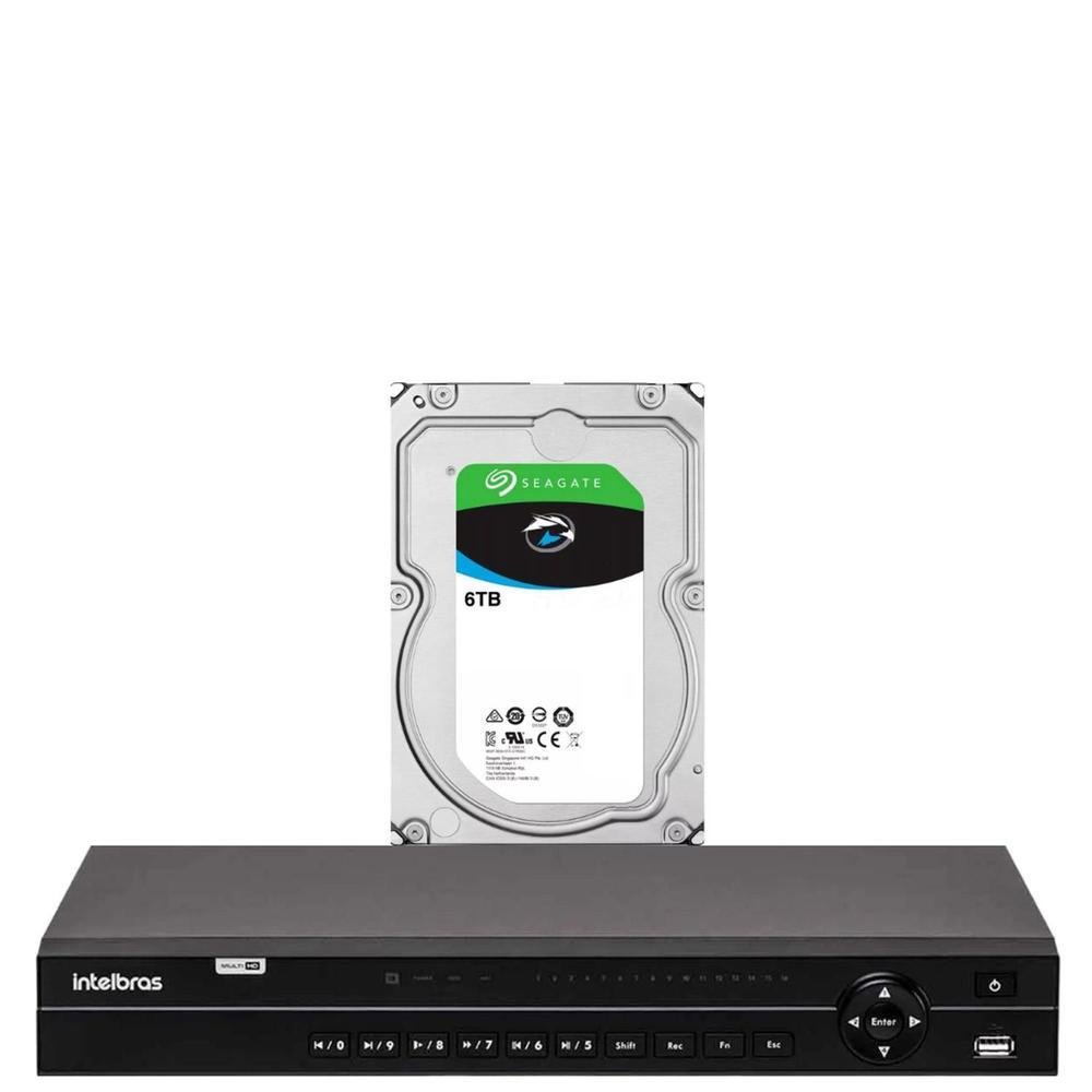 Dvr 32 Canais Intelbras Multi-hd Mhdx 1232 Com Hd 6 Tb