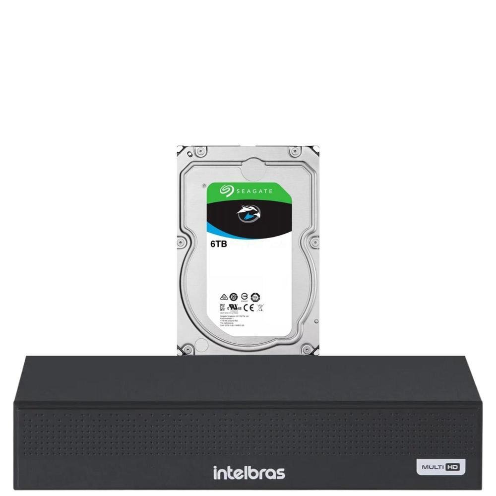 Dvr Intelbras 08 Canais Mhdx 3008-c Full Hd Com Hd 6 Tb