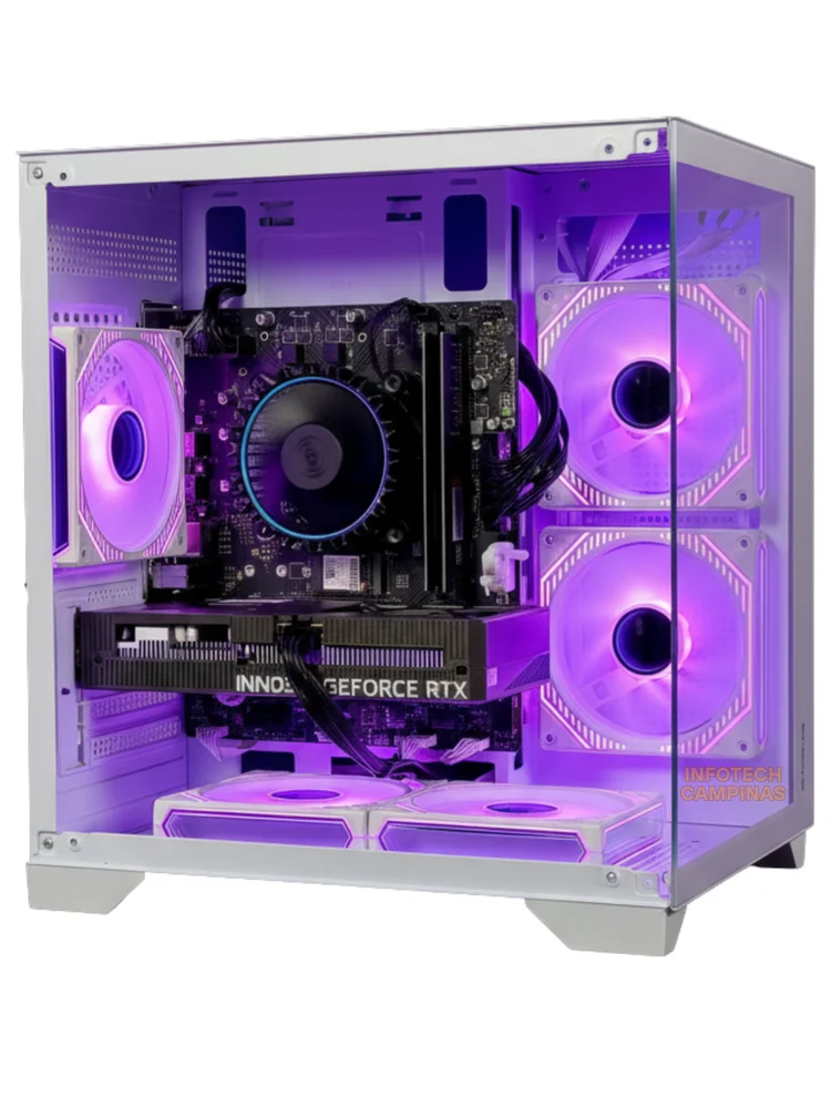 PC Gamer Aquário Intel Core i5 12400 | RTX 5050 8GB | 16GB RAM | SSD NVMe 500GB | Windows 11 Pro