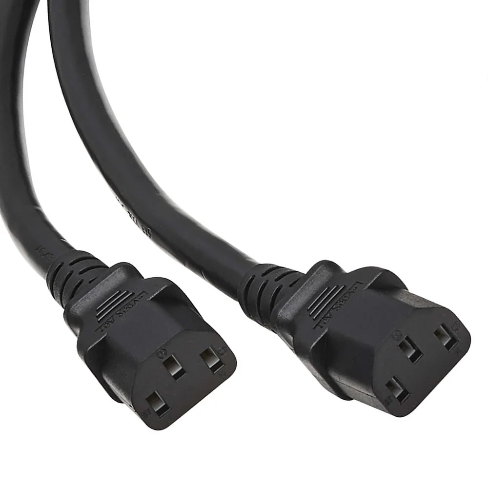 Imagem 2 de 2 do produto Cabo De Força Y Iec C14 Para 2 Iec C13 16a 1,80 Metros 3x1,50mm