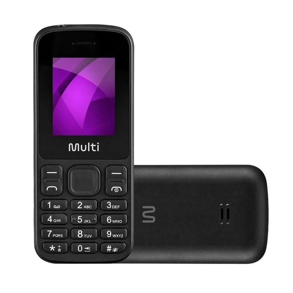 Celular Multi Vita 4g Flip Dual Chip Micro Usb Wi-fi Bluetooth Preto
