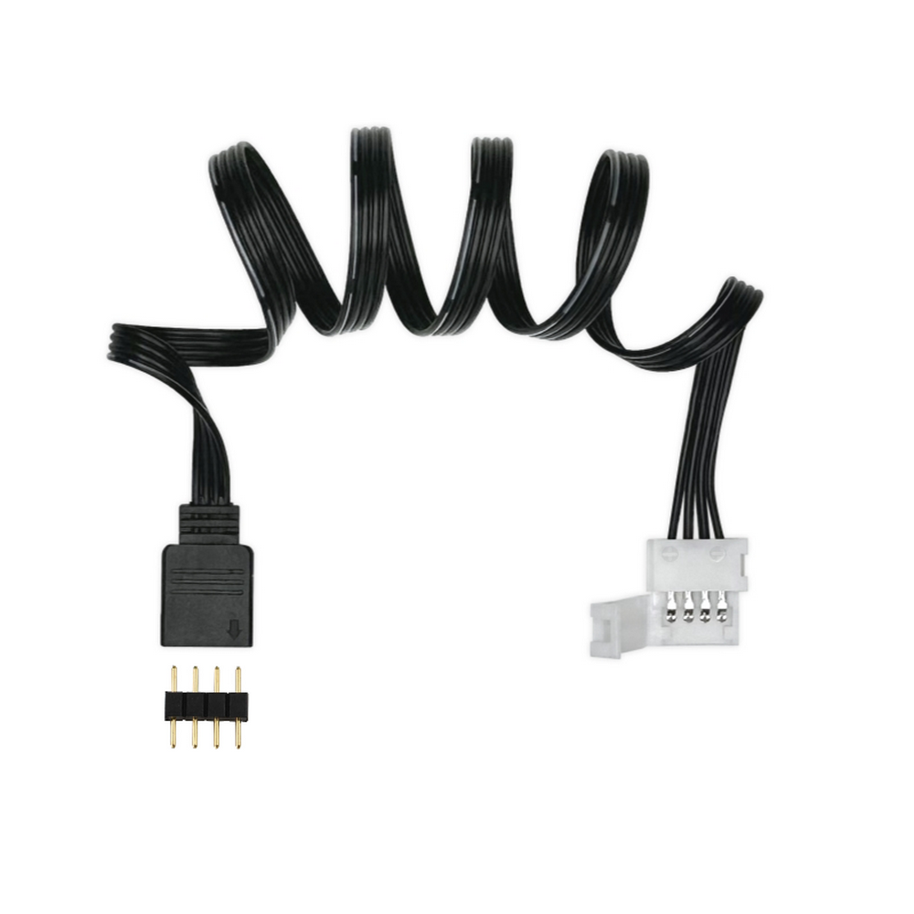 Adaptador Para Fita De LED RGB 12v, Ponteira 4 Pinos Sem Solda, 50cm